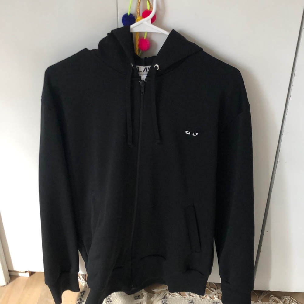 Comme Des Garçons Mens zip up sweatshirt size L